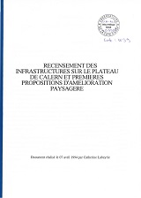 OCA NI 005504 TITRE2 W39 Labeyrie Recensement des Infrastructures plateau Calern