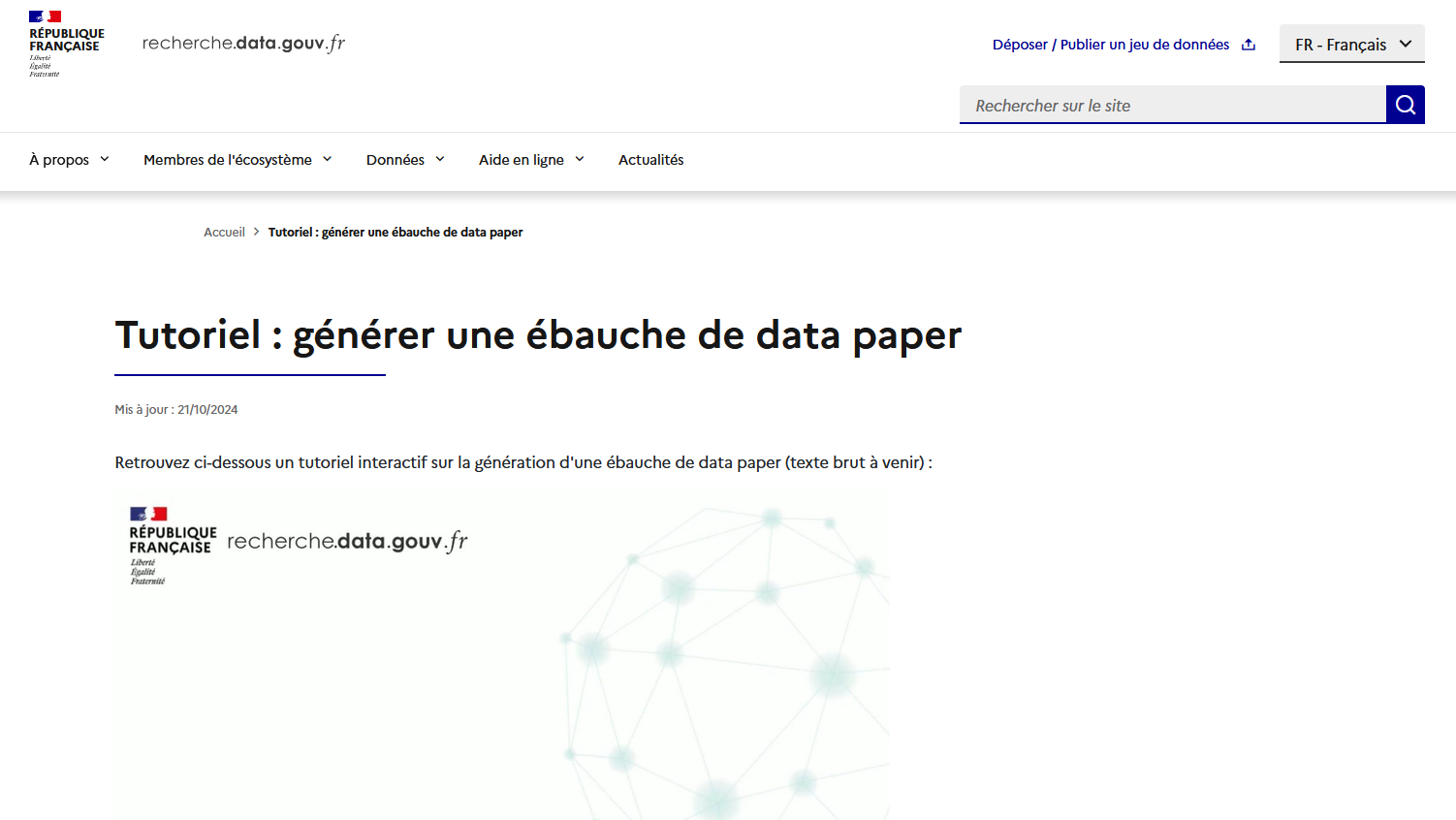 rediger data gouv data paper