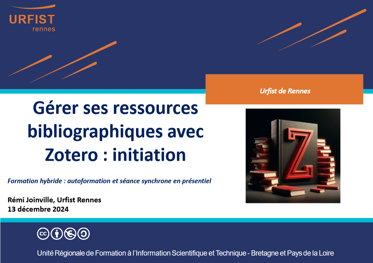 REDIGER2023 37 URFIST RENNES COMMENT GERER AVEC ENDNOTE